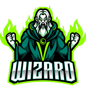 Wizard game logo